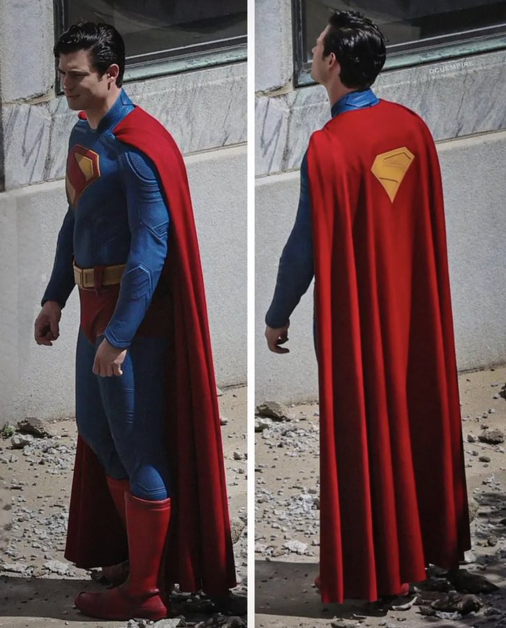 David Corenswet as Superman- first look, costume. - cinewebseries.com